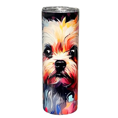 Water Color Shih Tzu Tumbler