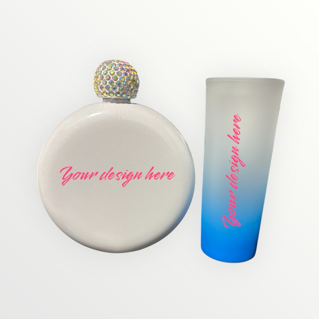 Flask and Shooter Glass Bundle