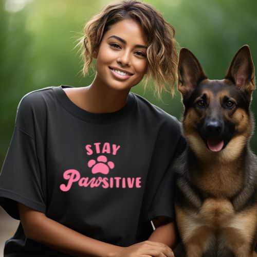 Stay Pawsitive T-shirt