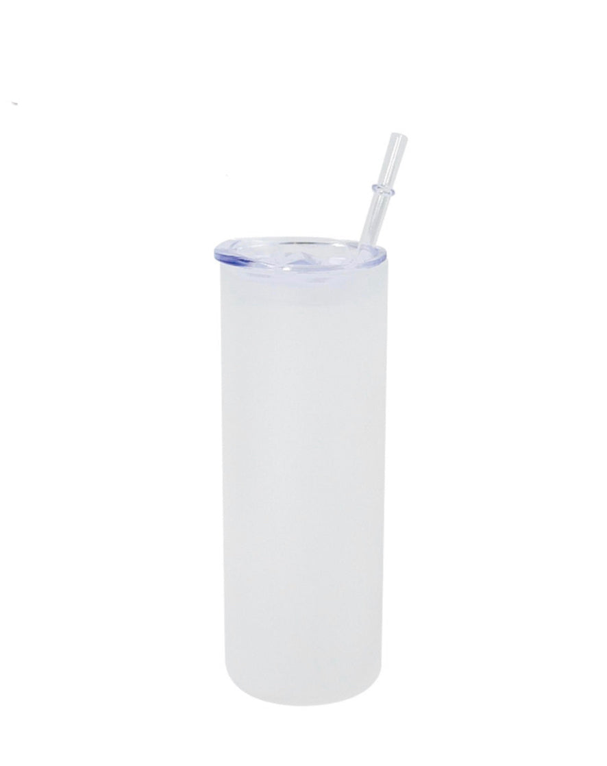 25 oz Glass Sublimation Tumbler w/Slide Lid