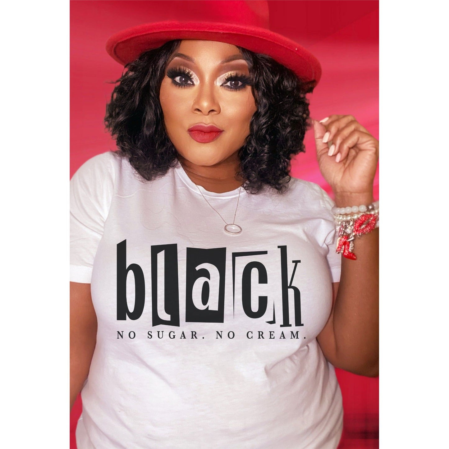 Black No Sugar No Cream Graphic Tee