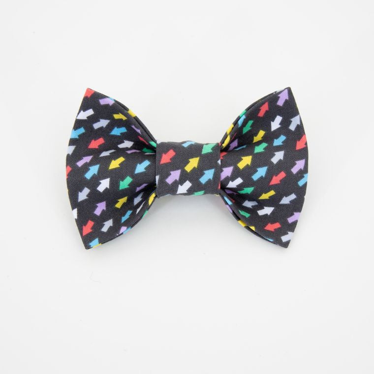 Arrows Dog Bow Tie - Traveler, Adventure, Summer - Over the Collar Design