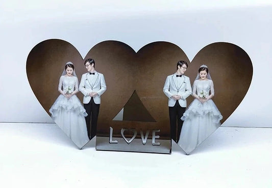 Double Heart Photo Frame