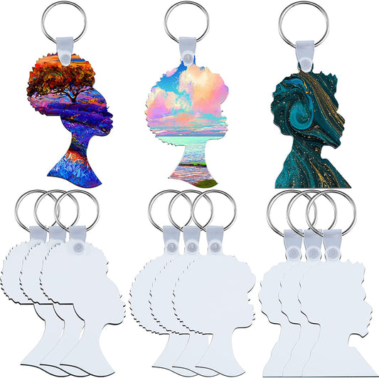 Afro Head Keychain Sets