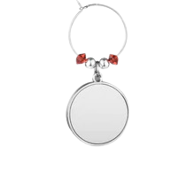 Sublimation Wine Glass Charm