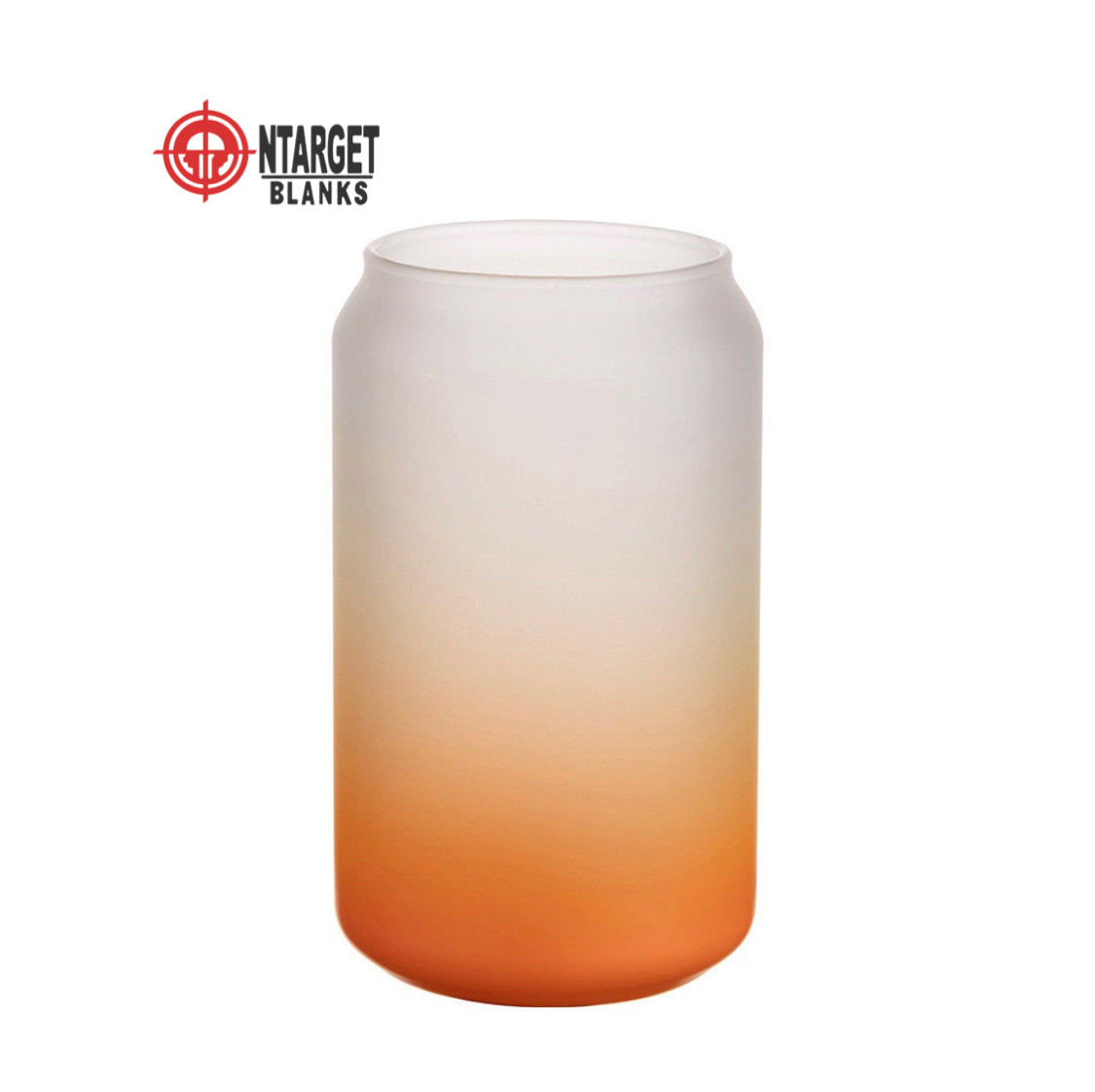 16 oz Gradient Color Sublimation Glass Soda Can