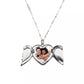 Angel Wings Heart Shaped Necklace