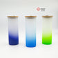 18 oz Gradient Color Sublimation Glass Tumblers