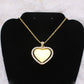 Rotating Heart Rhinestone Necklace