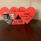 Double Heart Photo Frame