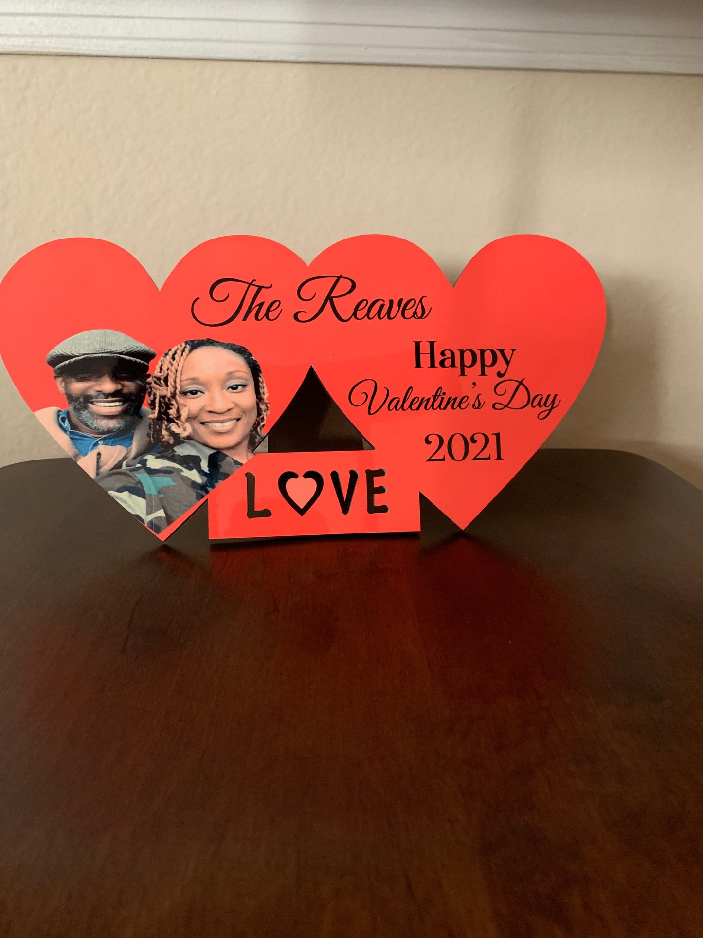 Double Heart Photo Frame