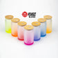 16 oz Gradient Color Sublimation Glass Soda Can