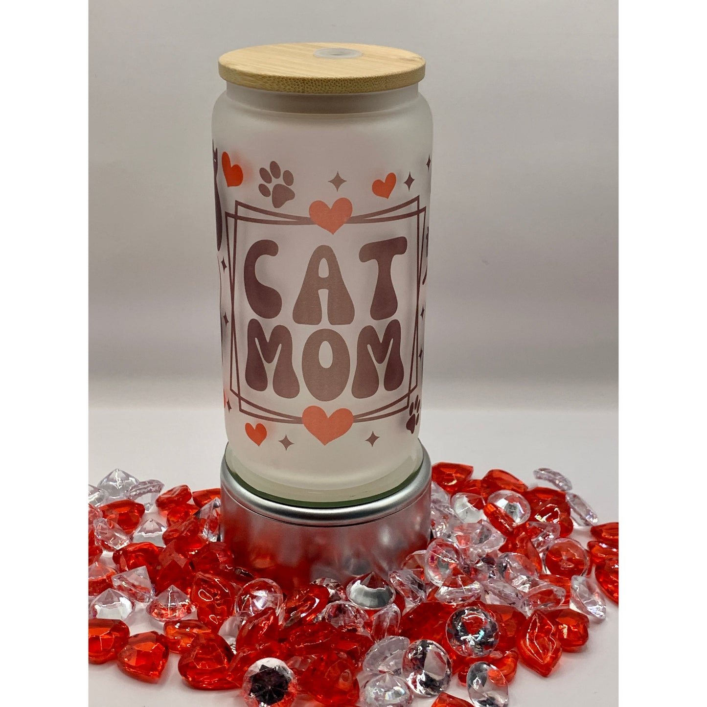 Pet Themed 16 oz Glass Can