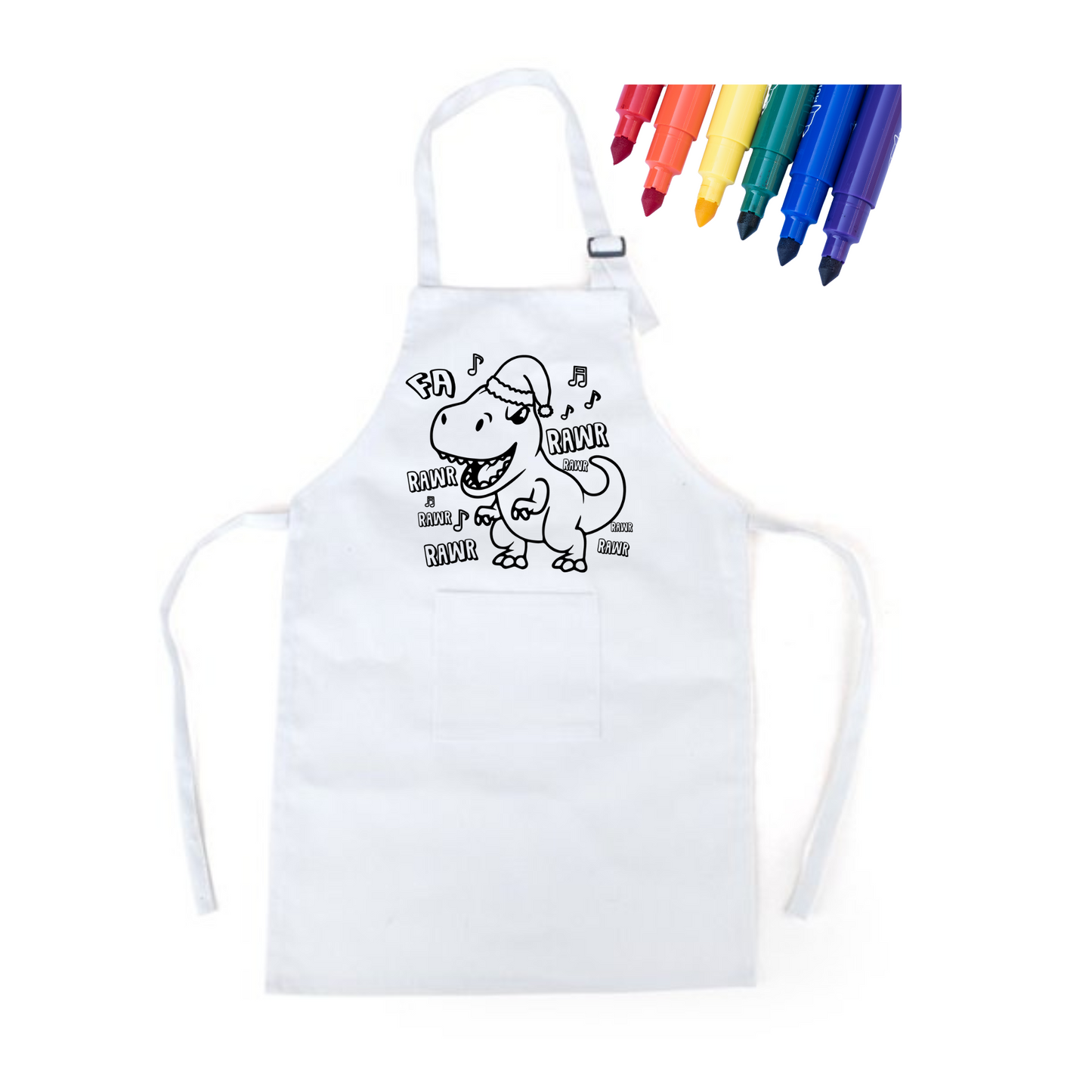 Youth Coloring Aprons w/Pockets