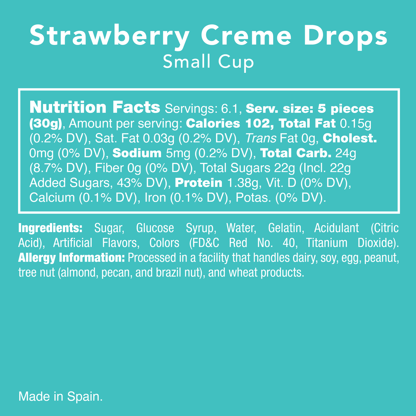 Strawberry Creme Drops