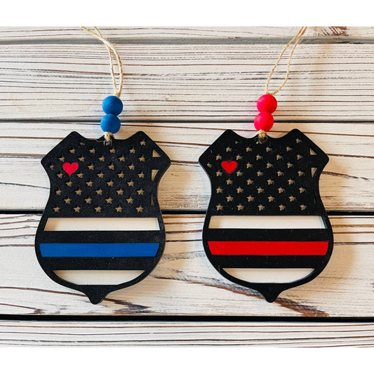 Front Line Bag Tags/ Car Charms - Police
