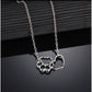Paw Print Love Heart Pendant Necklace