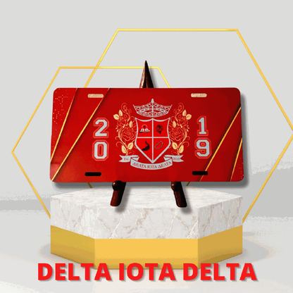 Delta Iota Delta License Plate